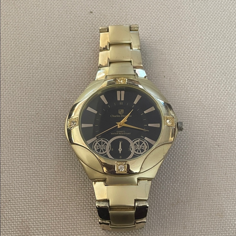 Charles Delon Gold and Black Watch